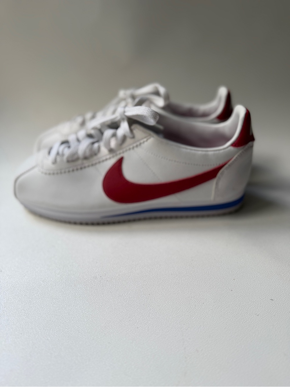 Nike Classic Cortez White Red Blue 807471-103 “Forrest Gump” Women's Size 9 US
